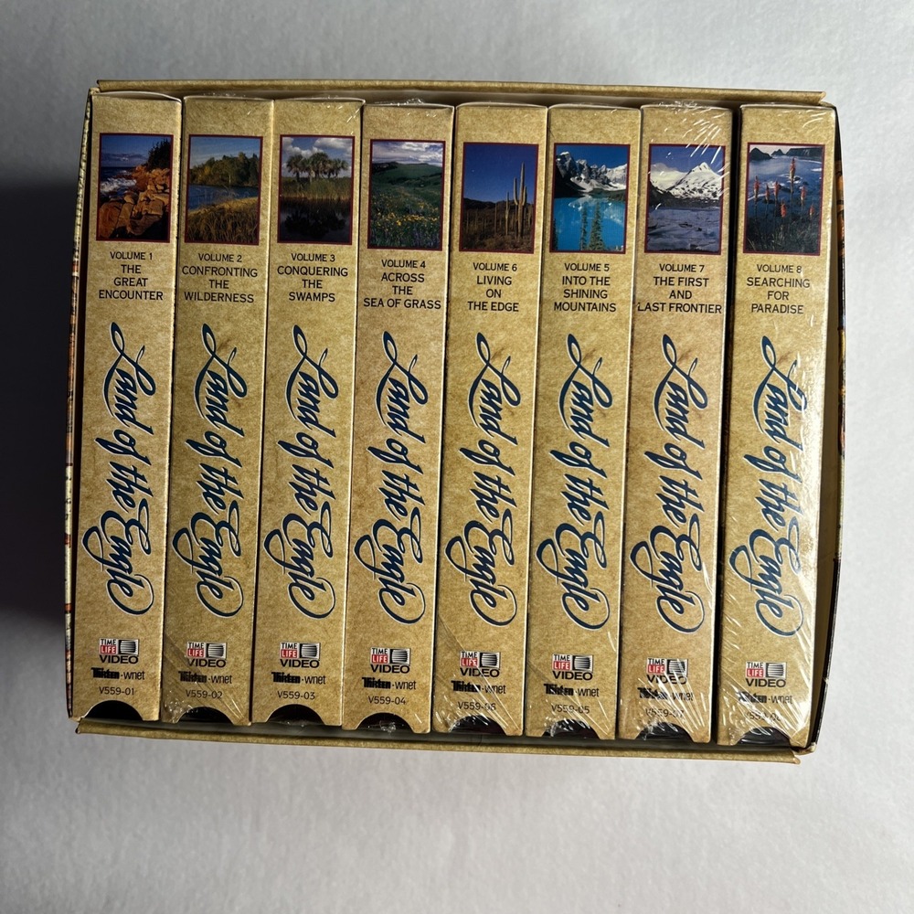 Vintage 1991 Time Life video 8 vol VHS Land Of The Eagle. Vol 2-8 Sealed